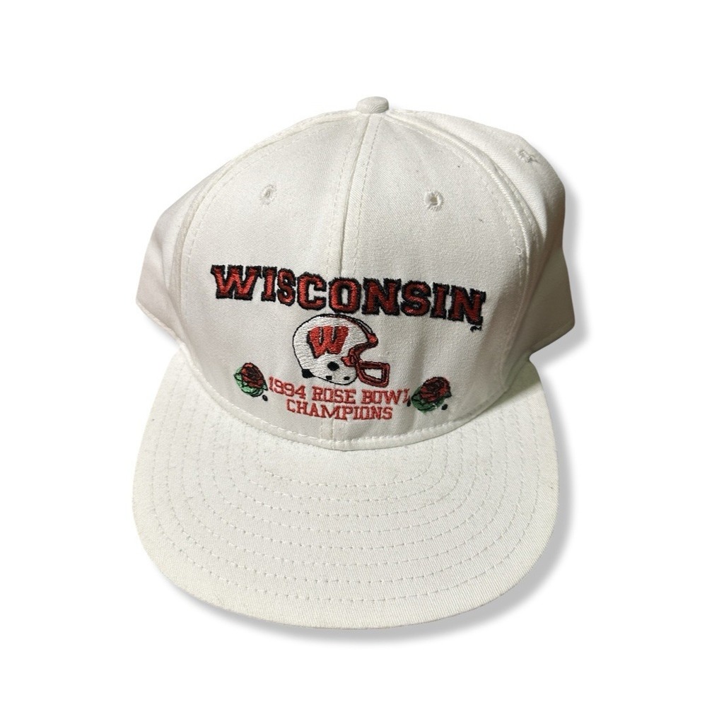 Vintage 1994 Wisconsin Badgers Rose Bowl Champions Snapback Hat Otto Cap